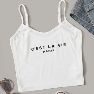|| Cest La Vie Crop Top || 🌿